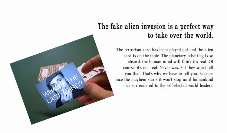 All alien invasions are fake
